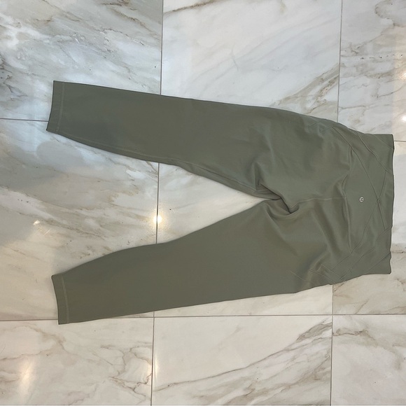 Lululemon leggings Nulu fold high rise leggings 25” inseam rosemary green soft - Picture 4 of 12